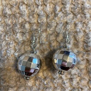 Disco ball earrings